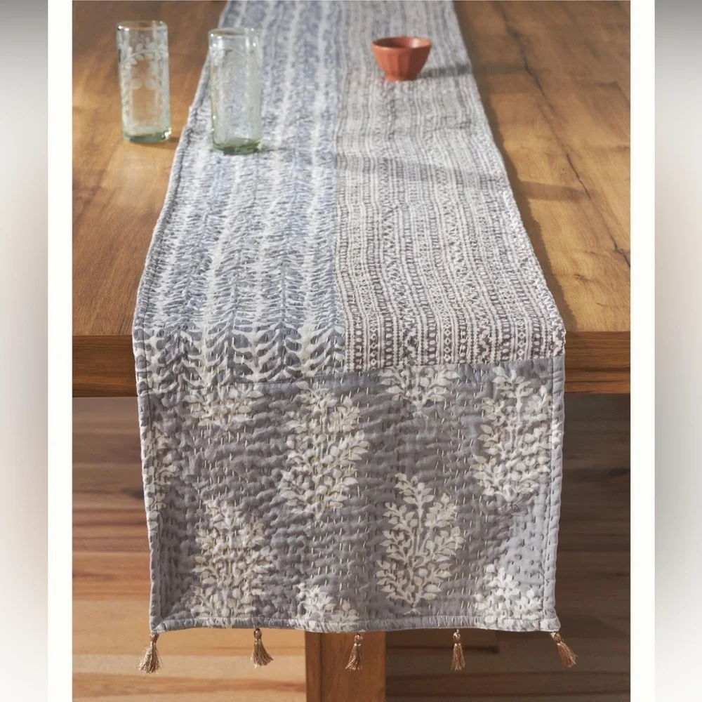 New🌟Heritage Kantha Table Runner